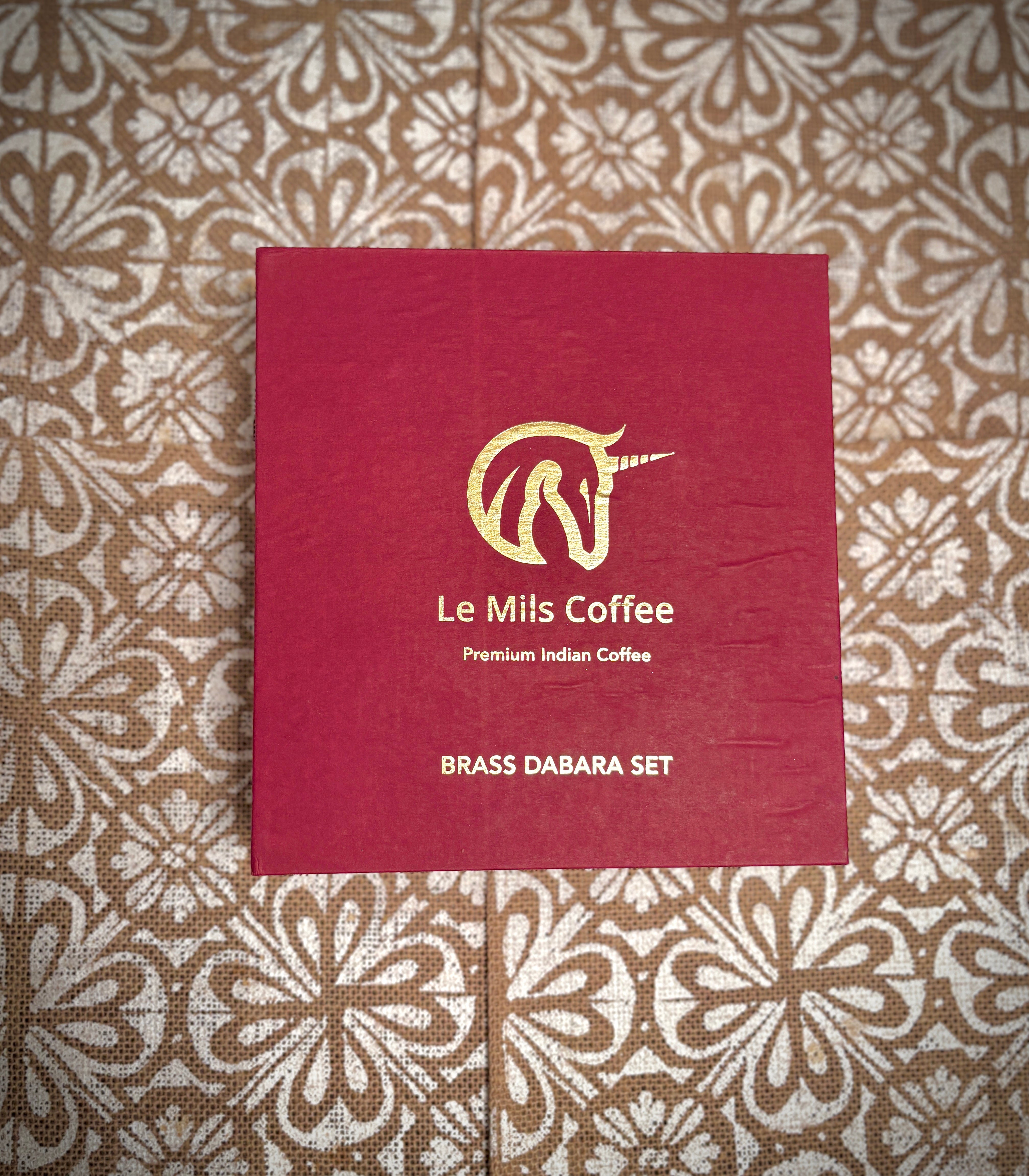 Brass Dabara Set (4 Filter coffee cups)