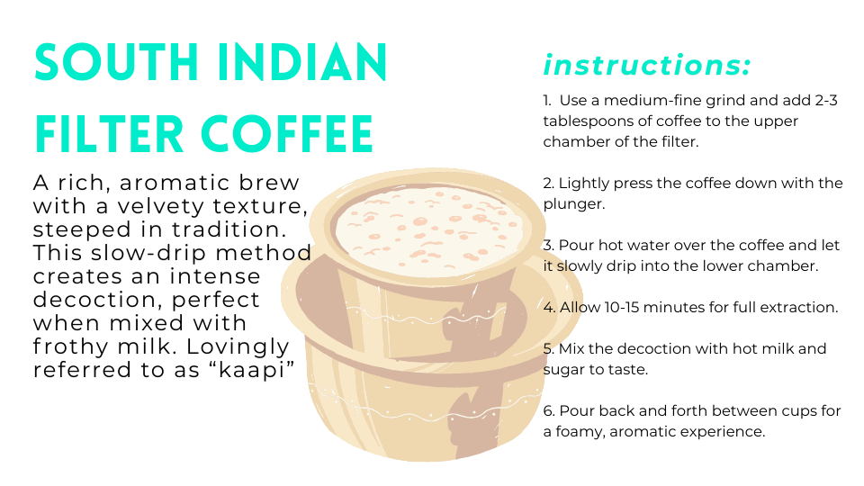Brass Dabara Set (4 Filter coffee cups)